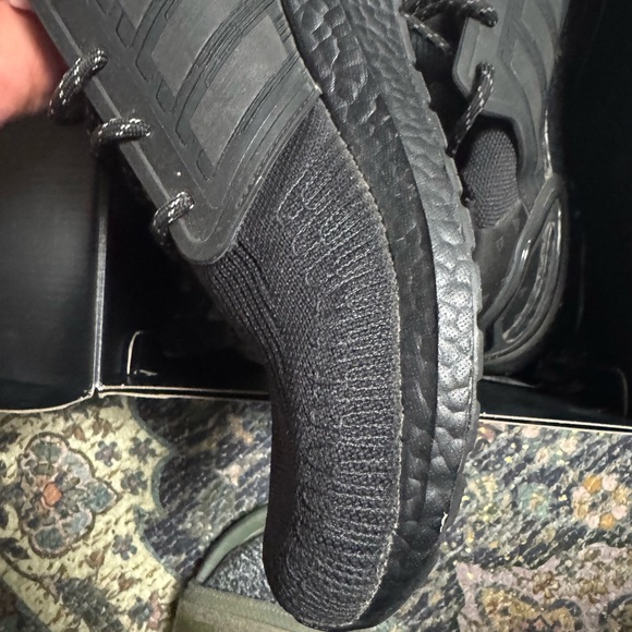 Adidas Ultraboost 20 “All Black” Pharrell Williams GUC Men Size 13 - Picture 9 of 10